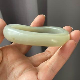 56圈口和田玉手镯上手实录✨
